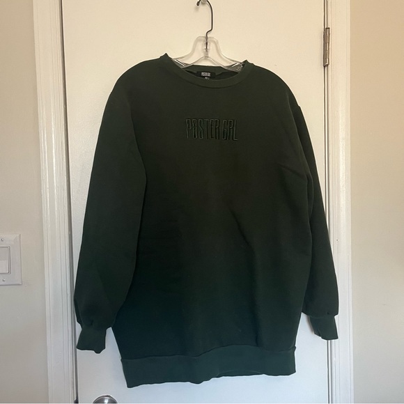 Poster Girl oversized green sweatshirt crewneck - Picture 7 of 7